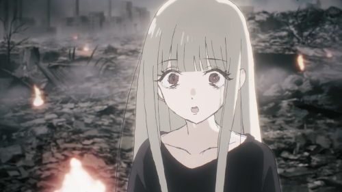 Youtube 『ray 超かぐや姫！Version』からの引用
焼け野原に立つかぐや