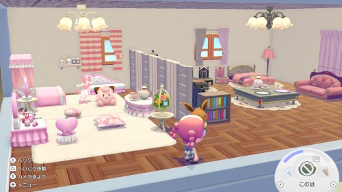 ぽこあポケモンのスクリーンショット
公式アカウントが作成したクラウド島の部屋