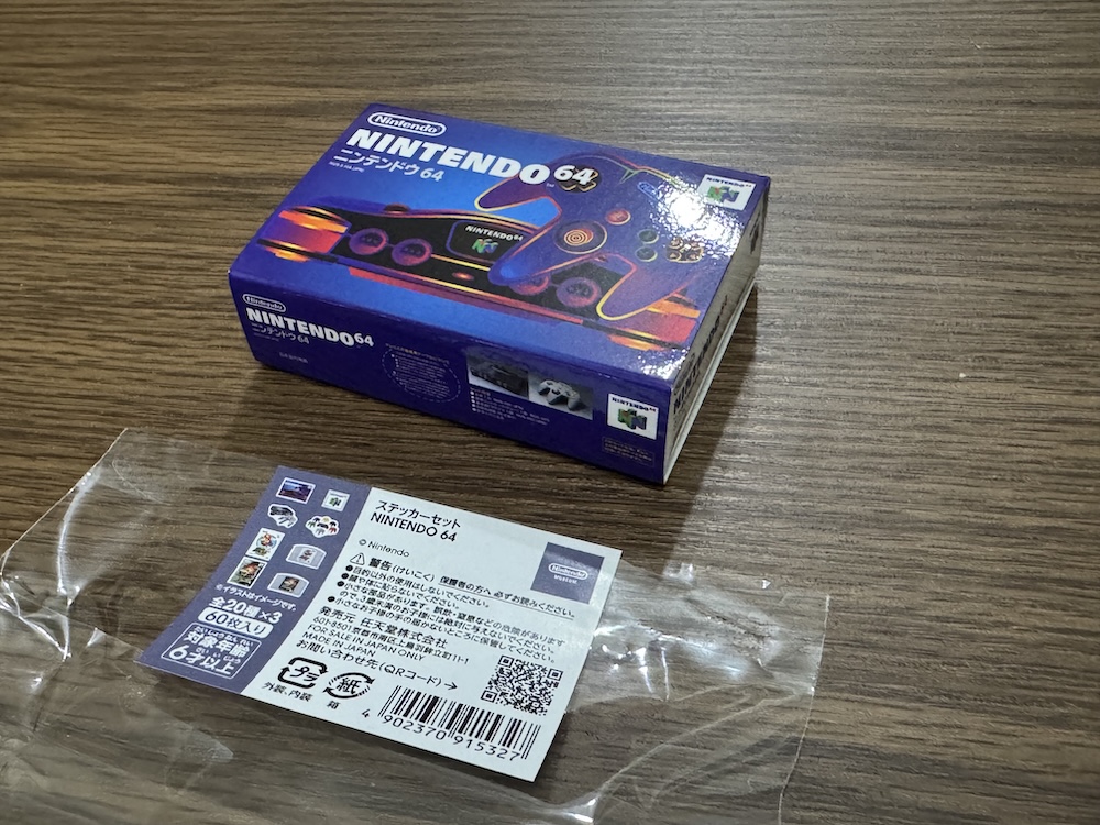 NINTENDO64ステッカーセット外箱